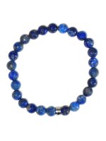 Bracelet Lapis-Lazuli Perles rondes 8 mm Poignet large
