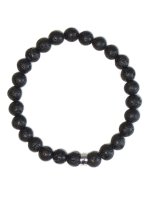 Bracelet Pierre de lave Perles rondes 8 mm Poignet large