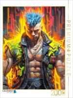 CALVENDO Puzzle Ein Motiv aus dem Kalender Cyberpunk Heroes. Futuristische Fusion von Technik und Kunst | 2000 Teile Lege-Größe 90x67cm Foto-Puzzle fü