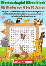 Wortsuchspiel Rätselblock für Kinder von 6 bis 10 Jahren