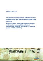 Fragment eines hebräisch-altfranzösischen Bibelglossars aus der Universitätsbibliothek Salzburg