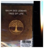 Baum des Lebens Aufkleber 30mm Gold, transparent