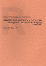 REPORTS DE LA RECERCA A CATALUNYA LA LINGÜISTICA I LES CIEN
