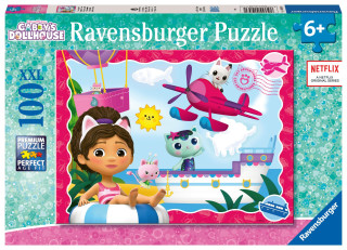 Ravensburger Puzzle 12001053 - Katzenabenteuer! - 100 Teile XXL Gabby's Dollhouse Puzzle fďż˝r Kinder ab 6 Jahren