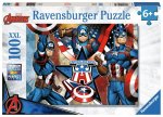 Ravensburger Kinderpuzzle 12001073 - Der erste Avenger - 100 Teile XXL Marvel Puzzle für Kinder ab 6 Jahren