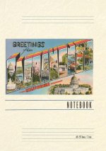 Vintage Lined Notebook Greetings from Sacramento, California