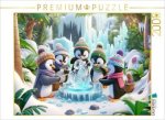 CALVENDO Puzzle Eiskunst im Dschungel: Pinguine als Eisskulpteure | 2000 Teile Lege-Größe 90x67cm Foto-Puzzle für glückliche Stunden
