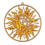 Bernstein Suncatcher Sonne Mond und Sterne