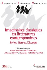 Imaginaires classiques des styles, des genres et des discours dans les littératures contemporaines d'expression française (années 1980-2020)