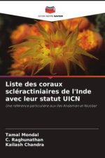 Liste des coraux scléractiniaires de l'Inde avec leur statut UICN