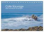 Cote Sauvage. Wilde Atlantikküste der Bretagne. (Tischkalender 2025 DIN A5 quer), CALVENDO Monatskalender