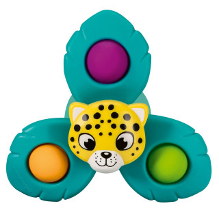 Ravensburger 4868 play+ Pop-it Spinner: Leopard, Saugnapf-Spielzeug, Silikon-Spielzeug, Baby-Spielzeug ab 6 Monate