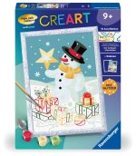 Ravensburger CreArt - Malen nach Zahlen 23956 - Bezaubernder Schneemann - Kinder ab 9 Jahren