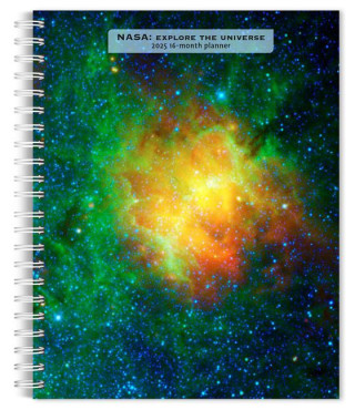 NASA Explore the Universe 2025 6 X 7.75 Inch Spiral-Bound Wire-O Weekly Engagement Planner Calendar New Full-Color Image Every Week