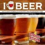 I Love Beer 2025 12 X 24 Inch Monthly Square Wall Calendar Plastic-Free