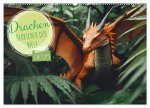 Drachen - Herrscher der Welt (Wandkalender 2025 DIN A2 quer), CALVENDO Monatskalender