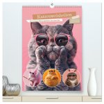 Katzenweisheiten (hochwertiger Premium Wandkalender 2025 DIN A2 hoch), Kunstdruck in Hochglanz