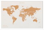 CARTE LIEGE MONDE S - SPECIAL EDITION BLANC 30CM X 20 CM X 1.50CM