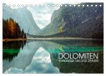 Dolomiten - Rundreise um Drei Zinnen (Tischkalender 2025 DIN A5 quer), CALVENDO Monatskalender