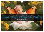 Zauberhaft schlafende Babies - Ruhig und friedlich (Wandkalender 2025 DIN A4 quer), CALVENDO Monatskalender