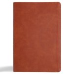 CSB Giant Print Reference Bible, Digital Study Edition, Burnt Sienna Leathertouch, Indexed