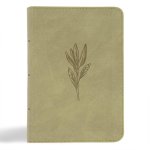 NASB Large Print Compact Reference Bible, Sage Suedesoft Leathertouch