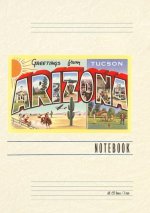 Vintage Lined Notebook Greetings from Tucson, Arizona