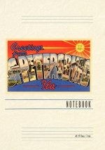 Vintage Lined Notebook Greetings from St. Petersburg, Florida
