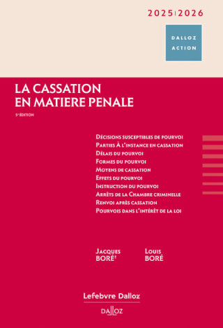 La cassation en matière pénale. 2022/2023