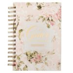 Journal Wirebound Pink Floral His Grace 2 Cor. 12:9