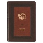 KJV Study Bible LP Faux Leather, Burgundy/Toffee