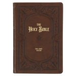 KJV Study Bible LP Faux Leather, Saddle Tan/Art Nouveau