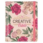 KJV My Creative Bible Hardcover, Pink Floral Printed