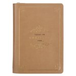 Journal Classic Zip Tan Today I'm Grateful Ps. 106:1