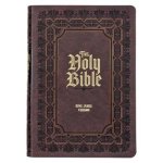 KJV Study Bible LP Faux Leather, Dark Brown