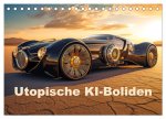 Utopische KI-Boliden (Tischkalender 2025 DIN A5 quer), CALVENDO Monatskalender