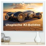 Utopische KI-Boliden (hochwertiger Premium Wandkalender 2025 DIN A2 quer), Kunstdruck in Hochglanz
