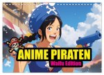 Anime Piraten - Waifu Edition (Wandkalender 2025 DIN A4 quer), CALVENDO Monatskalender