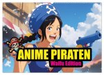 Anime Piraten - Waifu Edition (Wandkalender 2025 DIN A2 quer), CALVENDO Monatskalender