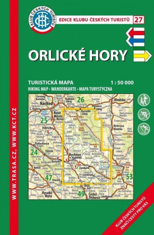 Kďż˝T 27 Orlickďż˝ hory 1:50 000 Turistickďż˝ mapa