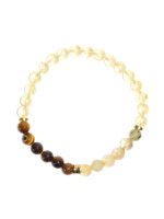 Bracelet Chakra Plexus solaire Perles rondes 6 mm