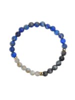 Bracelet Chakra du 3ème œil Perles rondes 6 mm