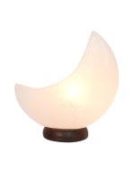 Lampe en Cristal de Sel Blanc - Lune