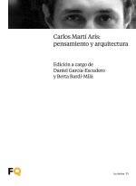 CARLOS MARTI ARIS PENSAMIENTO Y ARQUITECTURA
