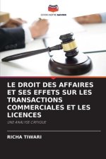 LE DROIT DES AFFAIRES ET SES EFFETS SUR LES TRANSACTIONS COMMERCIALES ET LES LICENCES
