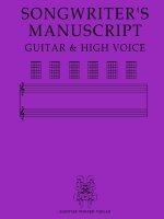 SONGWRITER'S MANUSCRIPT GUITAR & HIGH VOICE