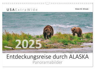Entdeckungsreise durch ALASKA (Wandkalender 2025 DIN A3 quer), CALVENDO Monatskalender