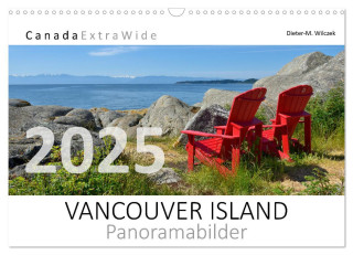 Vancouver Island Panoramabilder (Wandkalender 2025 DIN A3 quer), CALVENDO Monatskalender