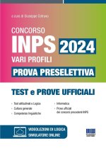 Concorso INPS 2024 vari profili. Prova preselettiva. Test e prove ufficiali