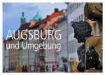 Augsburg und Umgebung (Wandkalender 2025 DIN A2 quer), CALVENDO Monatskalender